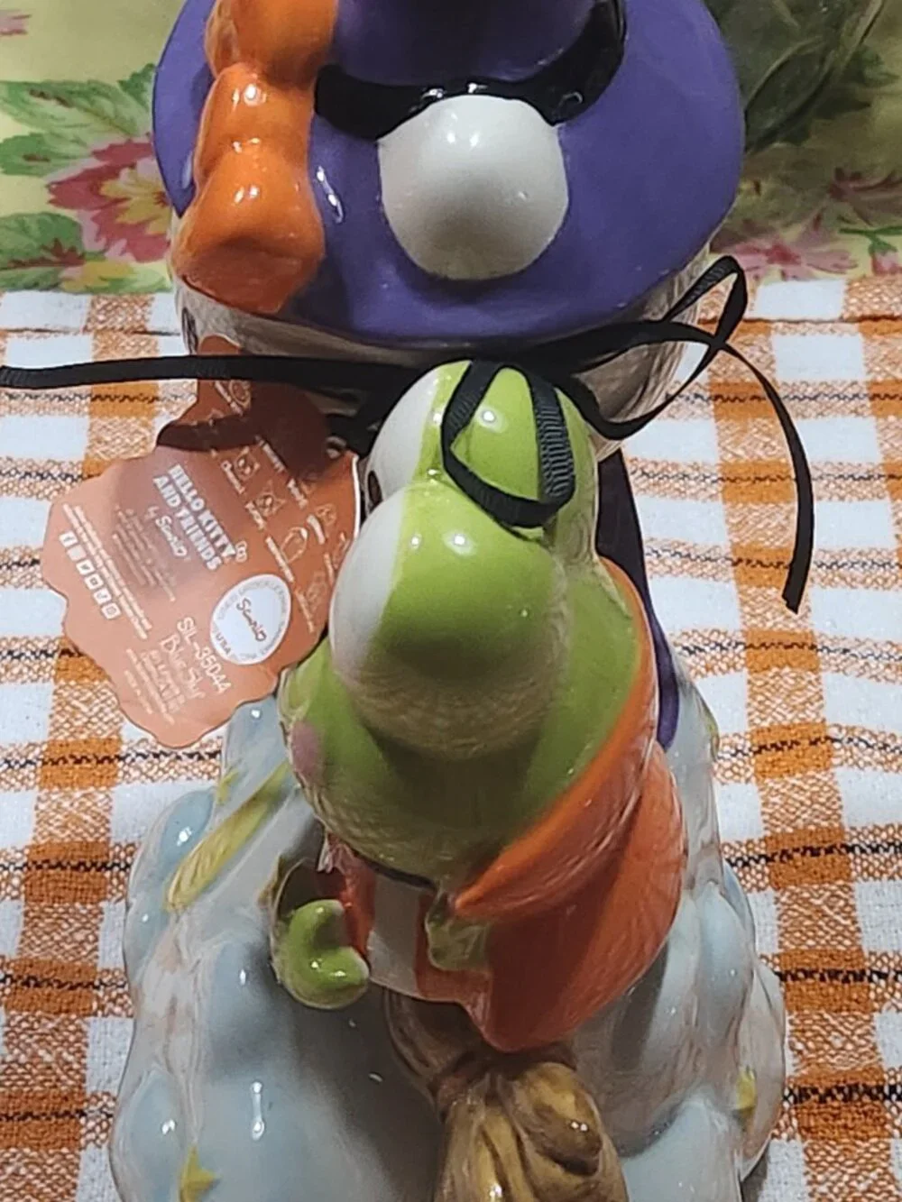 Sanrio Hello Kitty Halloween Witch with Keroppi Figurine by Blue Sky Clayworks